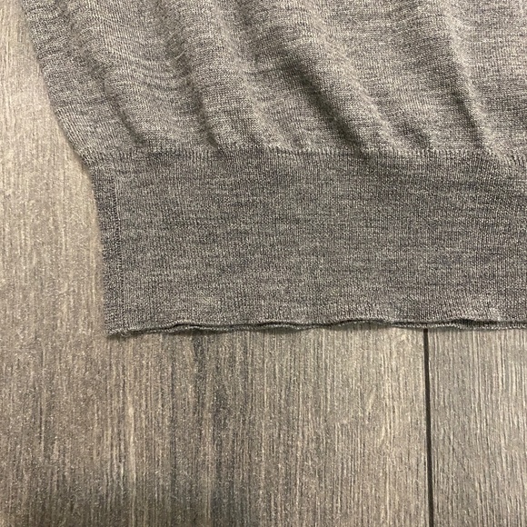 Brunello Cucinelli Cashmere Wool Blend V-Neck Sweater Size L - Picture 6 of 11